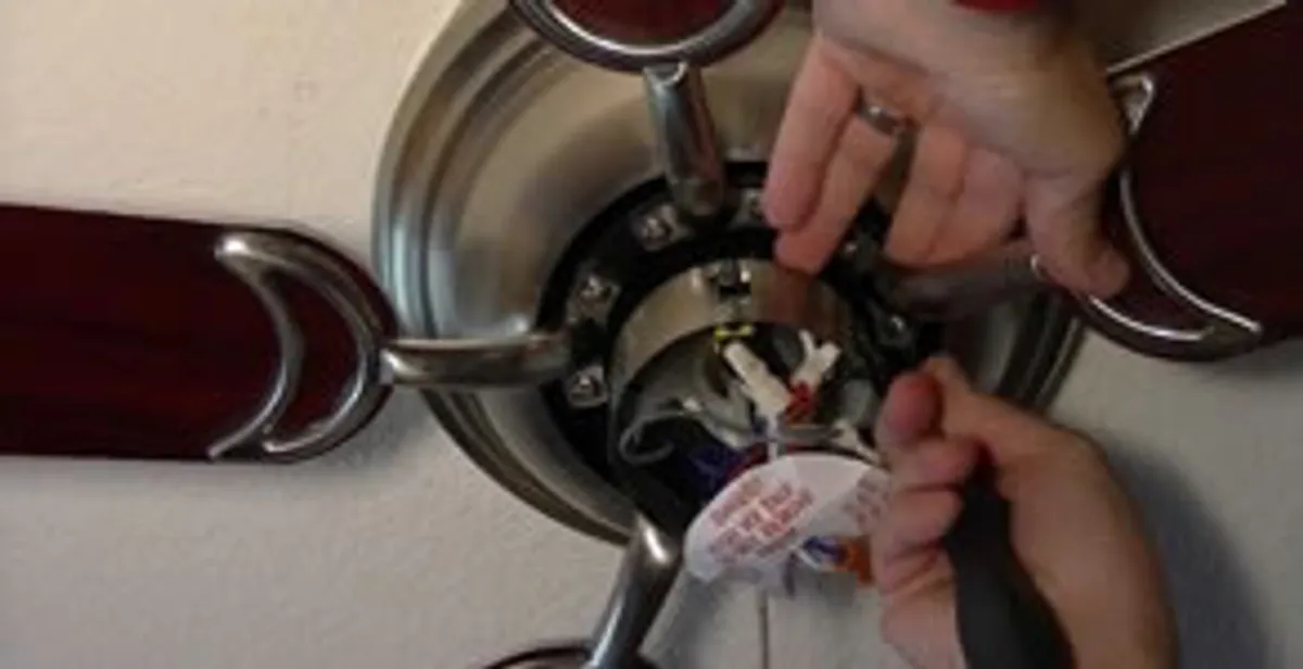 Ceiling fan installation with electrical wiring and mounting by professional electrician in Orlando, FL
