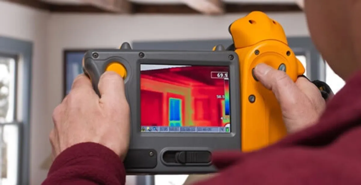 home energy audit service capturing thermal readings to analyze insulation and electrical efficiency in Orlando, FL