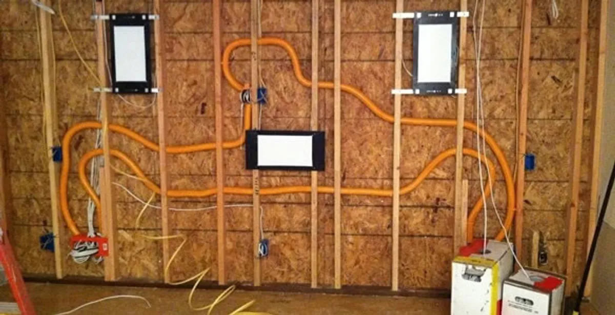 new construction wiring project displaying complete electrical system layout installed by professionals in Orlando, FL